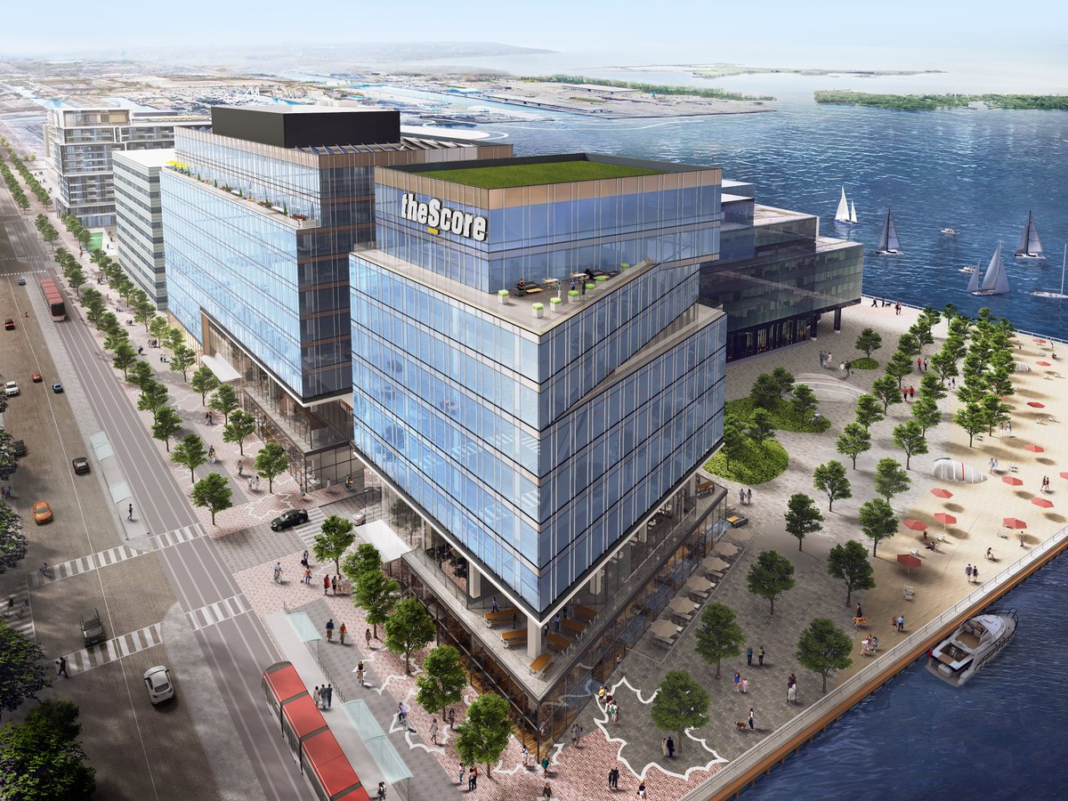 theScore_PR's tweet photo. NEWS: We have selected Toronto's Waterfront Innovation Centre as the site for theScore's new, expansive headquarters. Future HQ will be an 80,000 square foot location in a cutting-edge complex on Toronto's Sugar Beach.

Press Release: https://t.co/P9bSBM5vlf https://t.co/iGl3fJwpFL