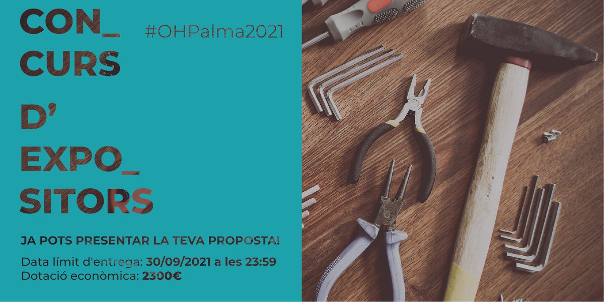 OpenHousePalma's tweet photo. 📢 ➡️ PARTICIPA EN EL CONCURS D'EXPOSITORS #OPENINFO!
ℹ️ OPEN HOUSE PALMA llança un concurs per a la selecció de l'expositor dels punts d’informació del festival.
✅ Data límit d'entrega: 30/09/2021
🏆 Dotació econòmica: 2.300€
Més informació a https://t.co/BXEWHZanRT https://t.co/ig56HJngB4