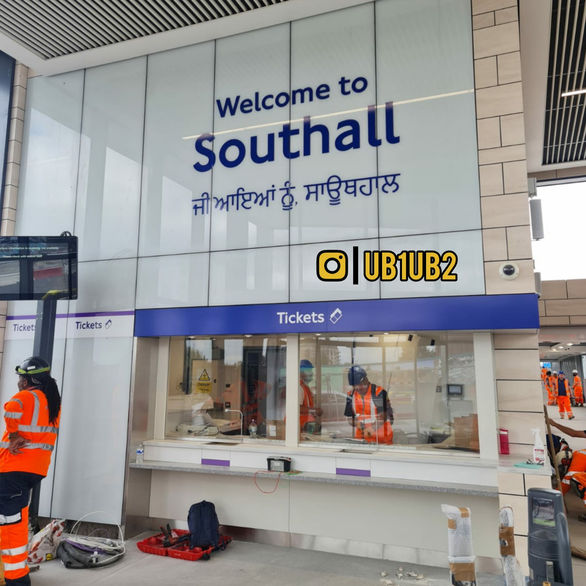 UB1UB2 Southall on Twitter "The brand new Southall Station sign is up