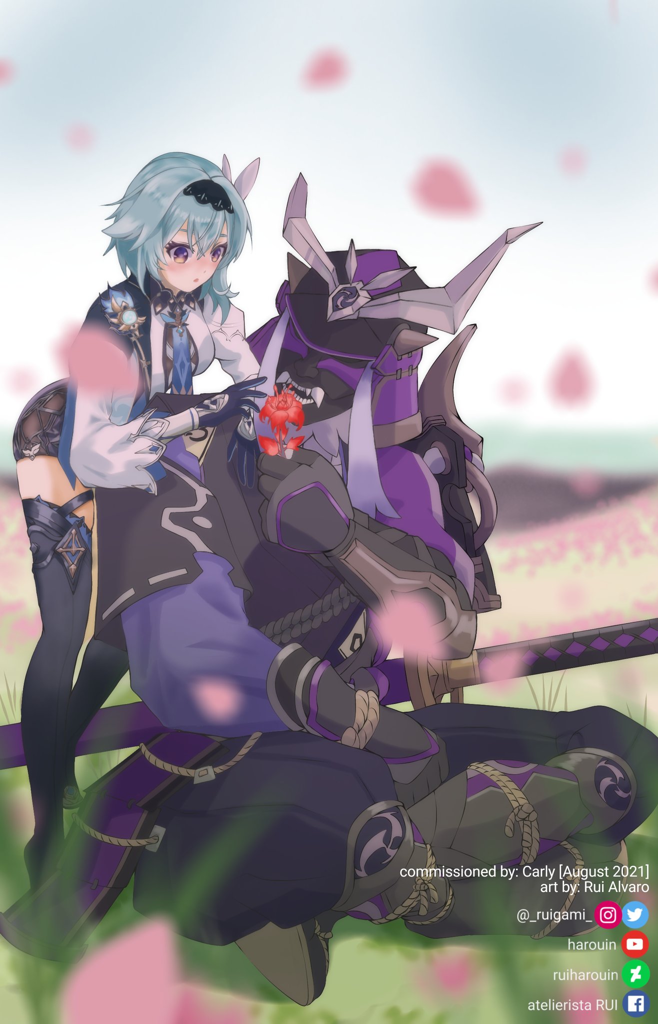 Rui (COMMISSIONS CLOSED) on X: &ldquo;Recently done Eula and Masanori 