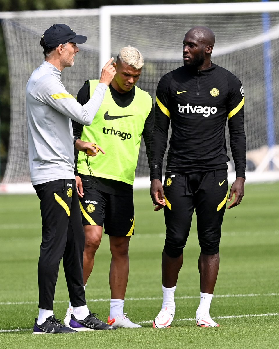ChelseaFC's tweet image. TT, Thiago and Rom. 🔵
