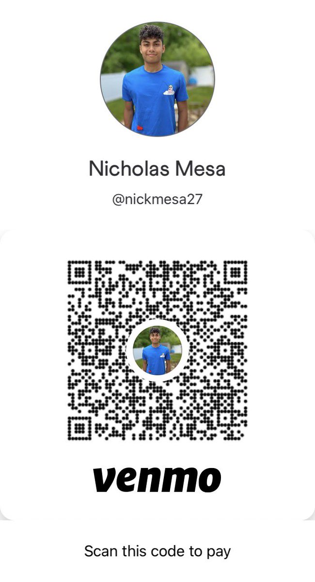 SquidtheNick's tweet photo. @Venmo @nickmesa27 https://t.co/EgoR1JVCQV