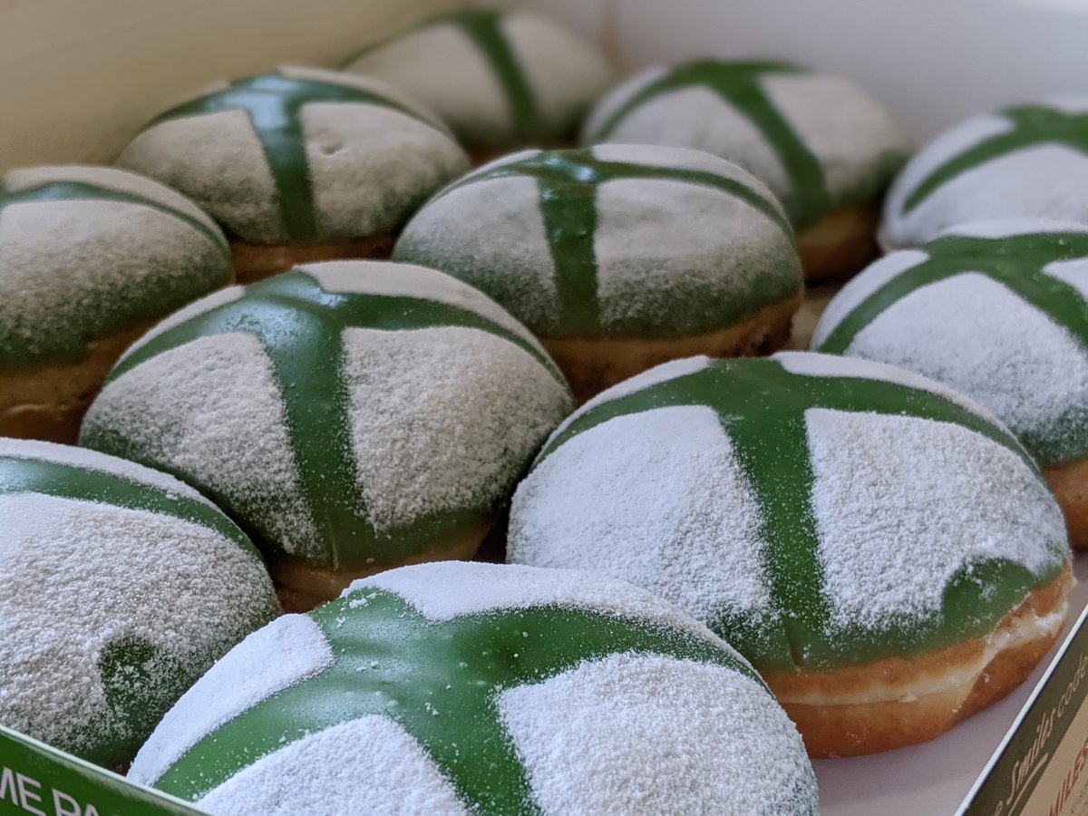 WeArePlayground's tweet photo. Thanks for the special delivery @krispykremeUK, we've put them in a safe place 🍩 https://t.co/LLX6iK2MPK