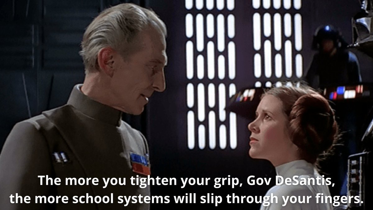 Parents want their kids to be SAFE in the classroom. Let local school leaders do their jobs and make decisions for their communities. #florida #COVID19 #starwars #FlaPol #DeSantis #DeltaIsDifferent