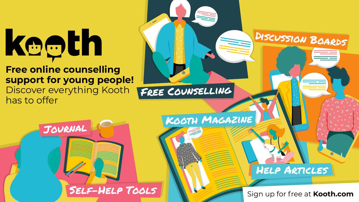 Do you know a young person that's struggling with their mental health? You can still signpost them to Kooth services - even during the summer holidays. They're free, online and totally confidential 👉 kooth.com