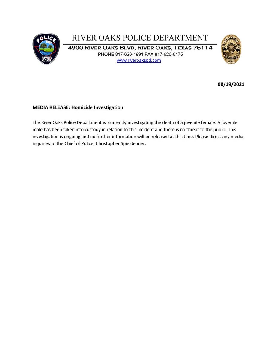 Media Release: Homicide Investigation