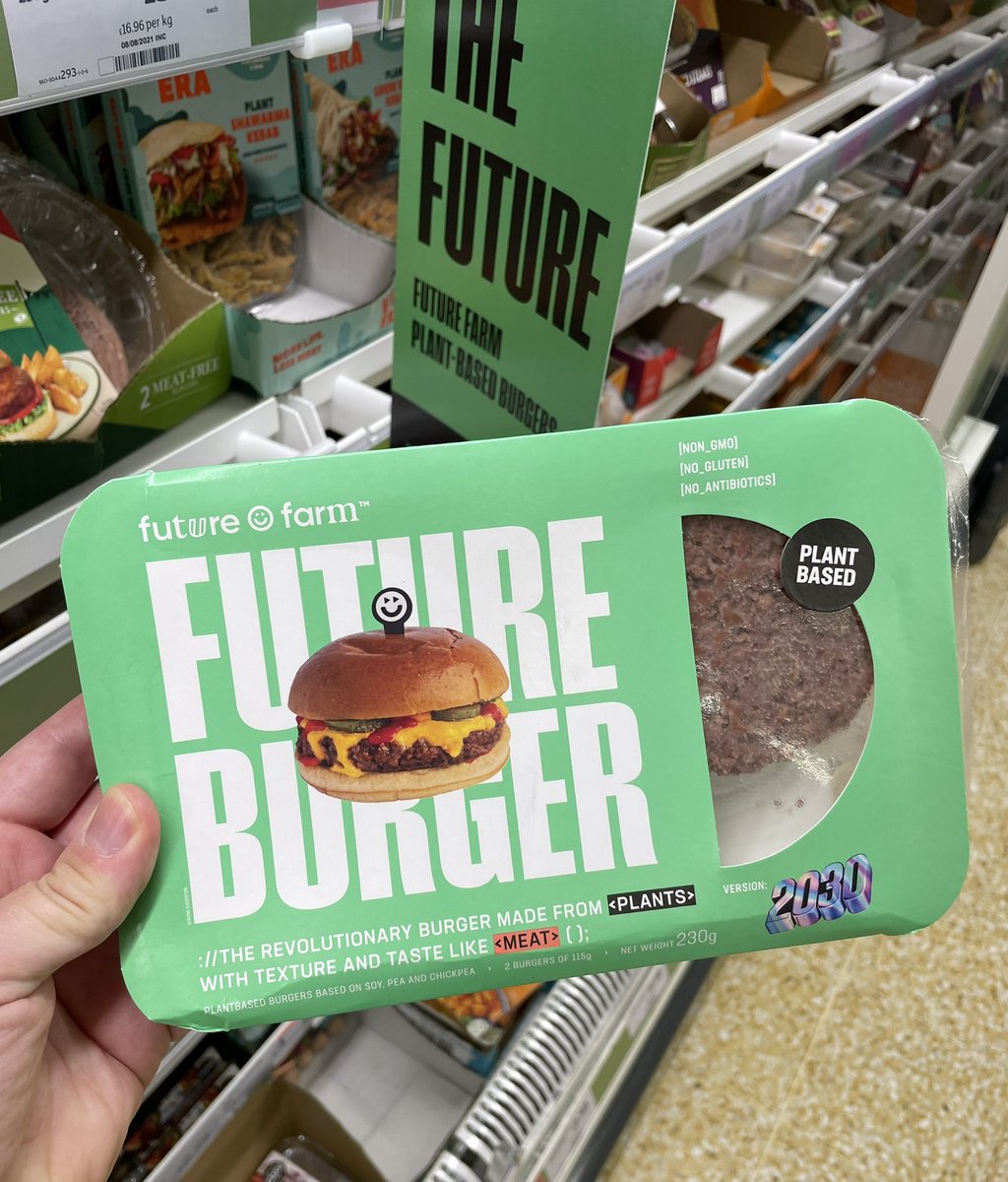 All_Things_New_'s tweet photo. Future Burger! 🍔 At Sainsbury’s #futurefarm #futureburger #burger #plantbased #meatfree #veggie #vegetarian #wellthisisnew https://t.co/panV4Yi1r2