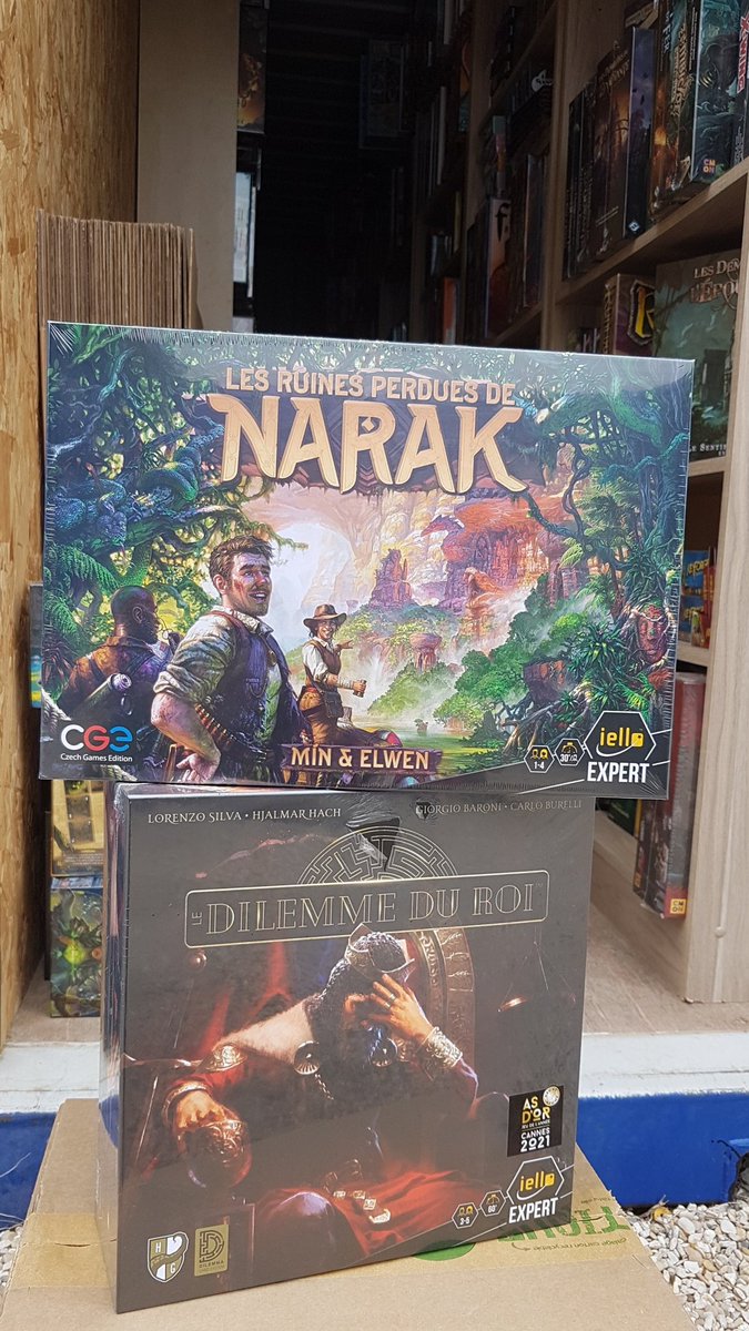 Jeux_Geek's tweet photo. Bonjour. 
#lesruinesperduesdenarak et #ledilemmeduroi est de retour en stock !
Ici : https://t.co/ioEiwVD651 https://t.co/u7g8ytNsa5