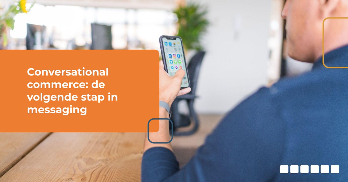 Jamie_Steenb's tweet photo. Conversational commerce, waarbij consumenten via één-op-één kanalen aankopen doen, gaat als de samenleving er eenmaal klaar voor is, heel groot worden. Lees snel waarom. https://t.co/FI3FCgeMxS https://t.co/q17qwIeQQS