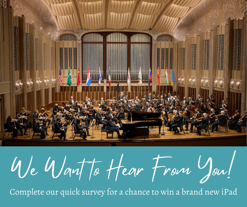 We hope you enjoyed the 2021 Cleveland International Piano Competition! Take a moment to share your feedback with us by filling out our quick survey and be entered for a chance to win an iPad. 

Take the audience survey: ow.ly/GrJ050FUbdo