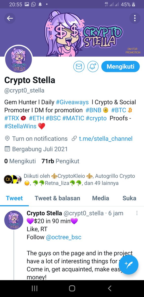 nissa_ihda's tweet photo. @TiarCrypto @crypt0_stella @Airdrop_Exp @crypto_stacked @Cryptohustler92 https://t.co/ggWY6uMoCC