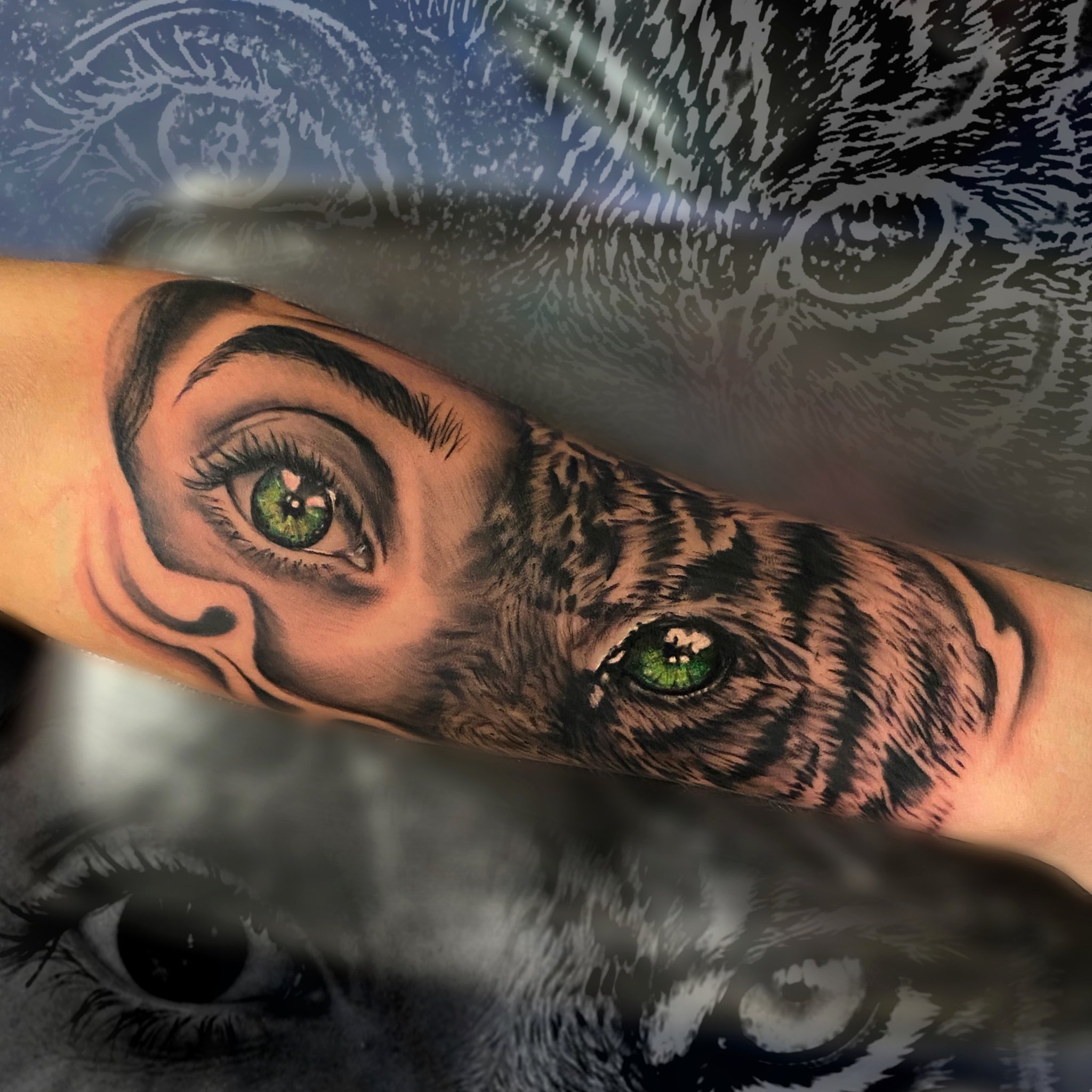 Lion Eye Tattoo