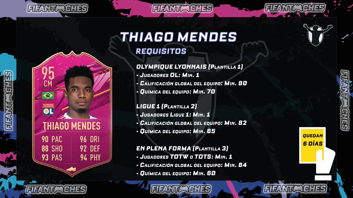 Fifantoches's tweet photo. Ustedes votaron y #EA los ha escuchado 👏🏼
Fifantoches 😎 #ThiagoMendes está disponible en #SBC
#Fifantoches #SportsVG #FUT21 #FIFA21 #UltimateTeam https://t.co/z86CcEI9qB