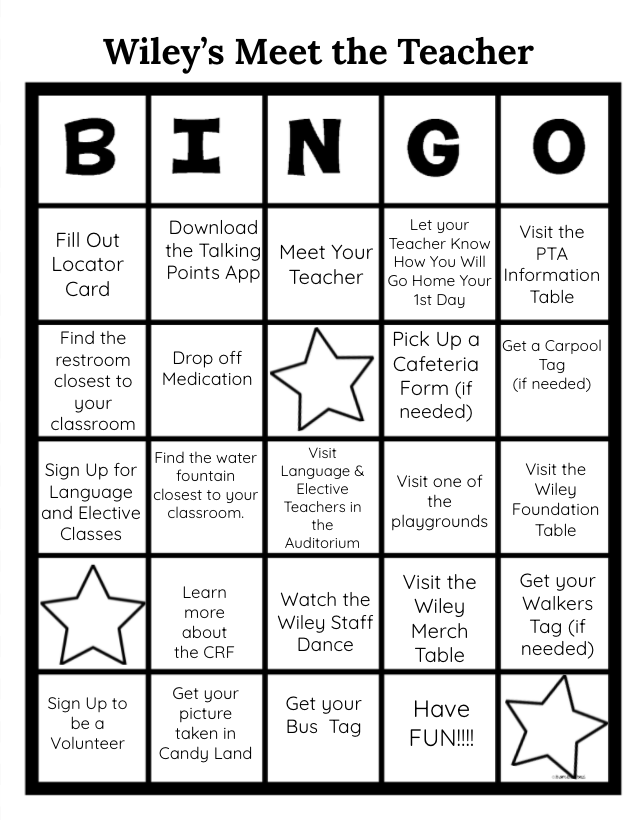 wileyelementary's tweet photo. The games continue as Wiley students get to meet their teachers tonight (students with last names A-L from 4:30- 5:15 and students with last names M-Z from 5:45-6:30). #WileyGameOn https://t.co/fLj67hK6Jx