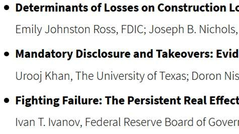 j_kandrac's tweet photo. There will also be a pre-recorded video session. PS -- Advisors of grad students working on topics relevant to community banks should get their students to apply for the Emerging Scholar award in future years: https://t.co/plecWFJWuF 2/2 https://t.co/X7R4urIP4t