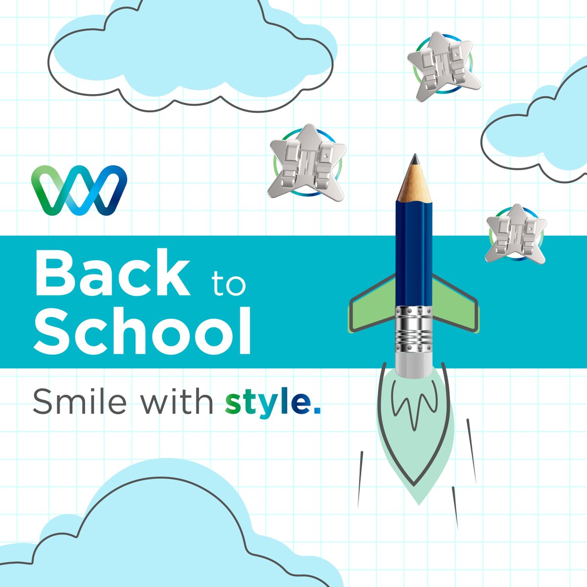 Welcome back to class!  Let your smile be as memorable as your new school year. Create your picture perfect smile with our designer brackets: wildsmilesbraces.com/designer-brace… 

#WildSmiles #SmileWithStyle #BackToSchool #WelcomBack #WildSmilesBraces #NewSchoolYear #Braces