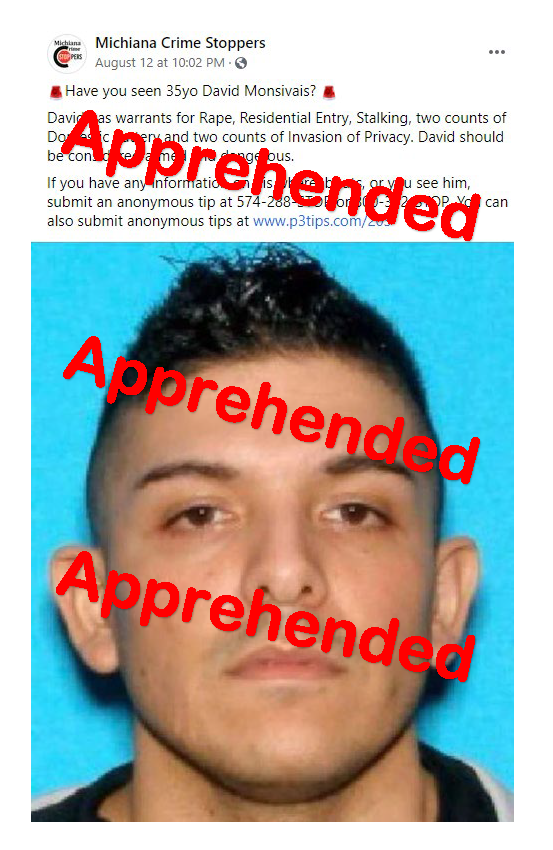 LSjcpd's tweet image. APPREHENDED.  
As a jury deliberated in his trial for rape and domestic battery charges, Monsivais cut off his GPS band. After a 7 day hunt thru multiple counties, Monsivais was arrested by our County Warrants team and will be returned to back to the court.