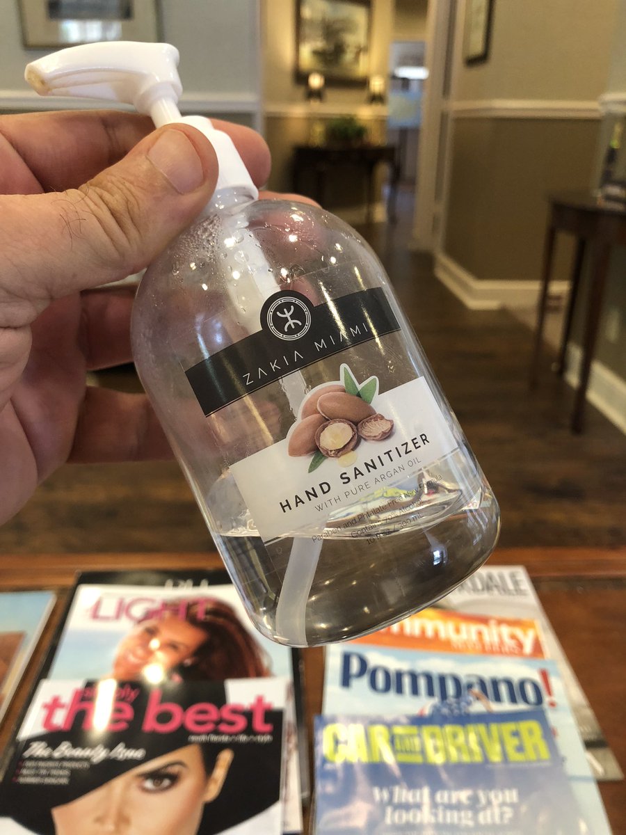 South Florida attorneys offices prefer <a href="/ZMcare/">ZMcare ®</a> hand sanitizer with pure argan oil