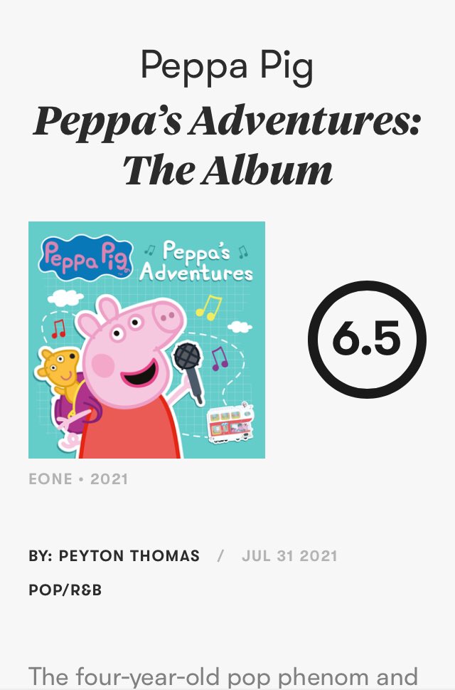 lanikaps's tweet photo. indie bands want what peppa pig has https://t.co/NxB3fuxInh