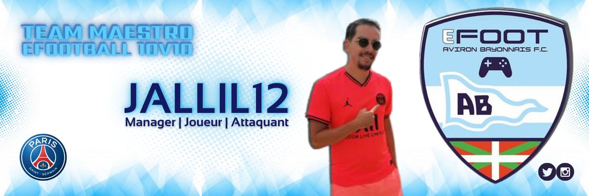 Comme annoncé précédemment les bannières arrivent et il est tant de vous faire part celle du co-manager de la Team <a href="/abfc_eFoot/">ABFC eFoot</a>, notre Attaquant mais surtout aussi Milieu défensif titré en <a href="/e_PESPRO/">PESPRO | eSports 10vs10 Leagues</a> qu'on ne présente plus : <a href="/Ja2LiL/">Ja2'Lil</a>

#eFootballPES2021 <a href="/officialpes/">officialPES - Inactive</a> <a href="/play_eFootball/">eFootball</a>