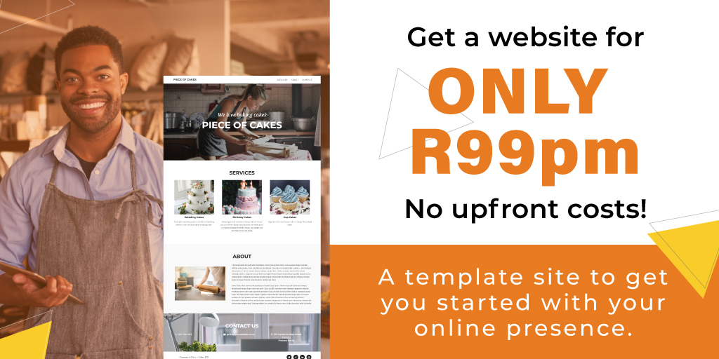 WebBestCC's tweet image. Get a website for only R99 per month. #website #smallbusiness 
A template website is a small website designed to get you started with your online presence. Ask us for more info at info@webbest.co.za or check our website for more info ow.ly/PhZE50FU9Yo