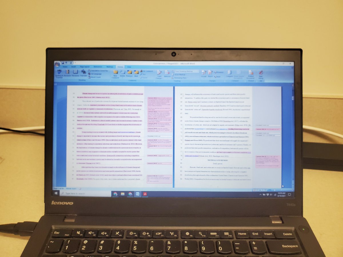 smammalogist's tweet image. A reminder to grad students that drafts reviewed by advisors almost always look like they were part of a sacrificial ceremony. It doesn't mean you won't become a great science writer. Inversely, it does mean ur advisor is invested in ur development (and has far more experience).