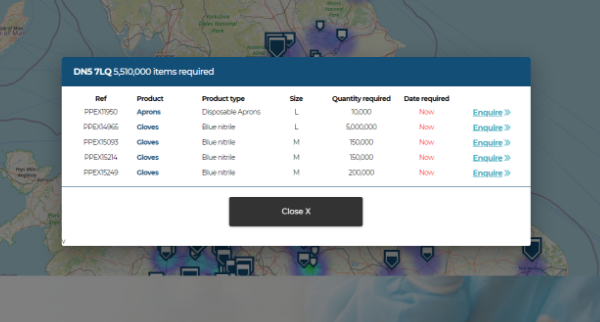 PPEExchangeUK's tweet photo. PPE Exchange's interactive heatmap allows you to view specific requests based on geographical location. For example, there are over 5,000,000 requests at this location in Doncaster.

Enquire today: https://t.co/UlQNcIQ6af

#PPENeeded #PPE #COVID19 https://t.co/7sO5XByhQc