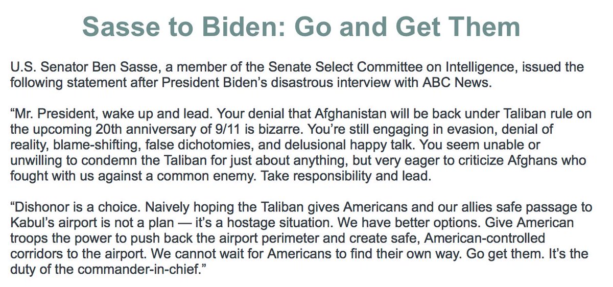 President Biden: We cannot wait for Americans to find their own way. Go get them. It’s the duty of the commander-in-chief.