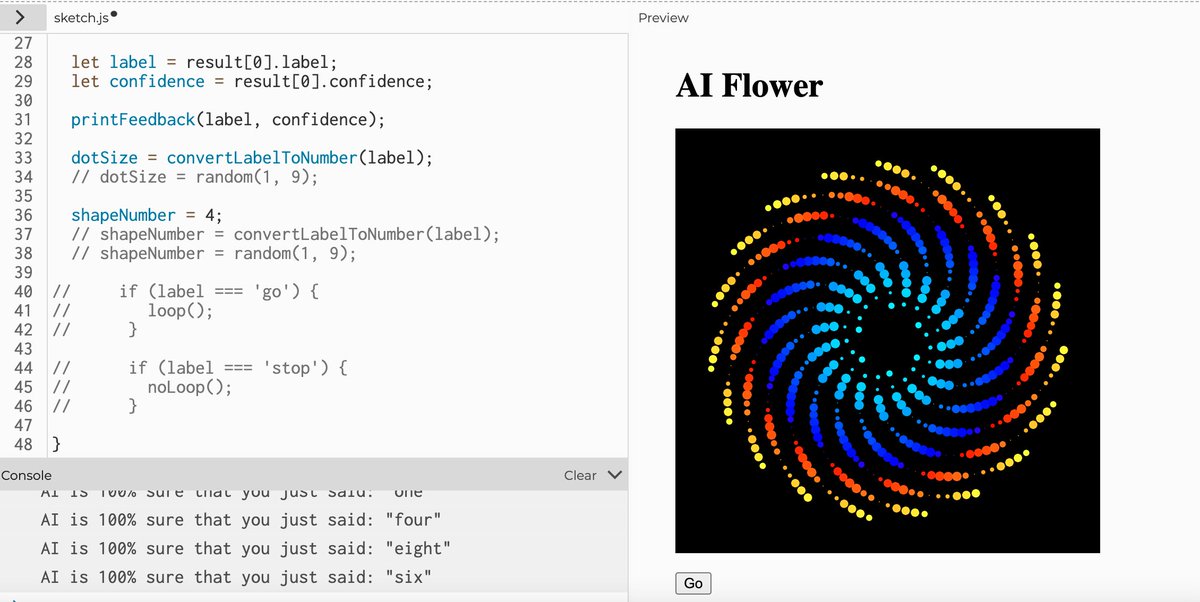 TammyNeid's tweet image. #teachercon Algorithmic Art using p5.js and Machine Learning. Check out my art! :) Student success is immediate.
@rvsed #rvsonlinelearning #distancelearning #lifelonglearner #javascript #art #codingisfun