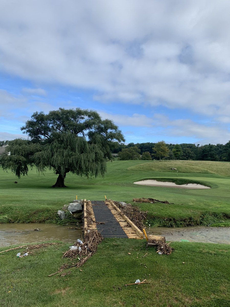 2.6” of rain in an hour last night.