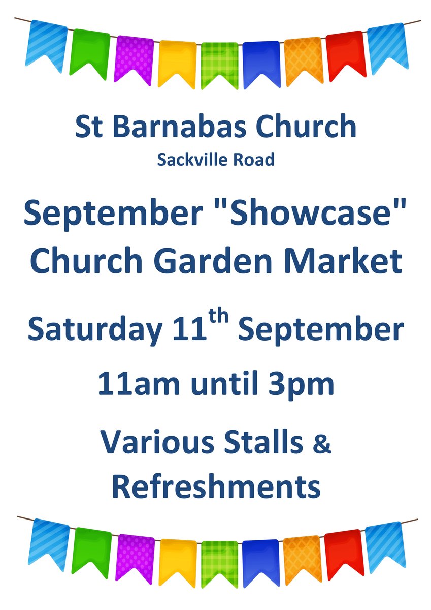 Why not come along to our Garden market on Sat 11th September, there will be various stalls &amp; refreshments!