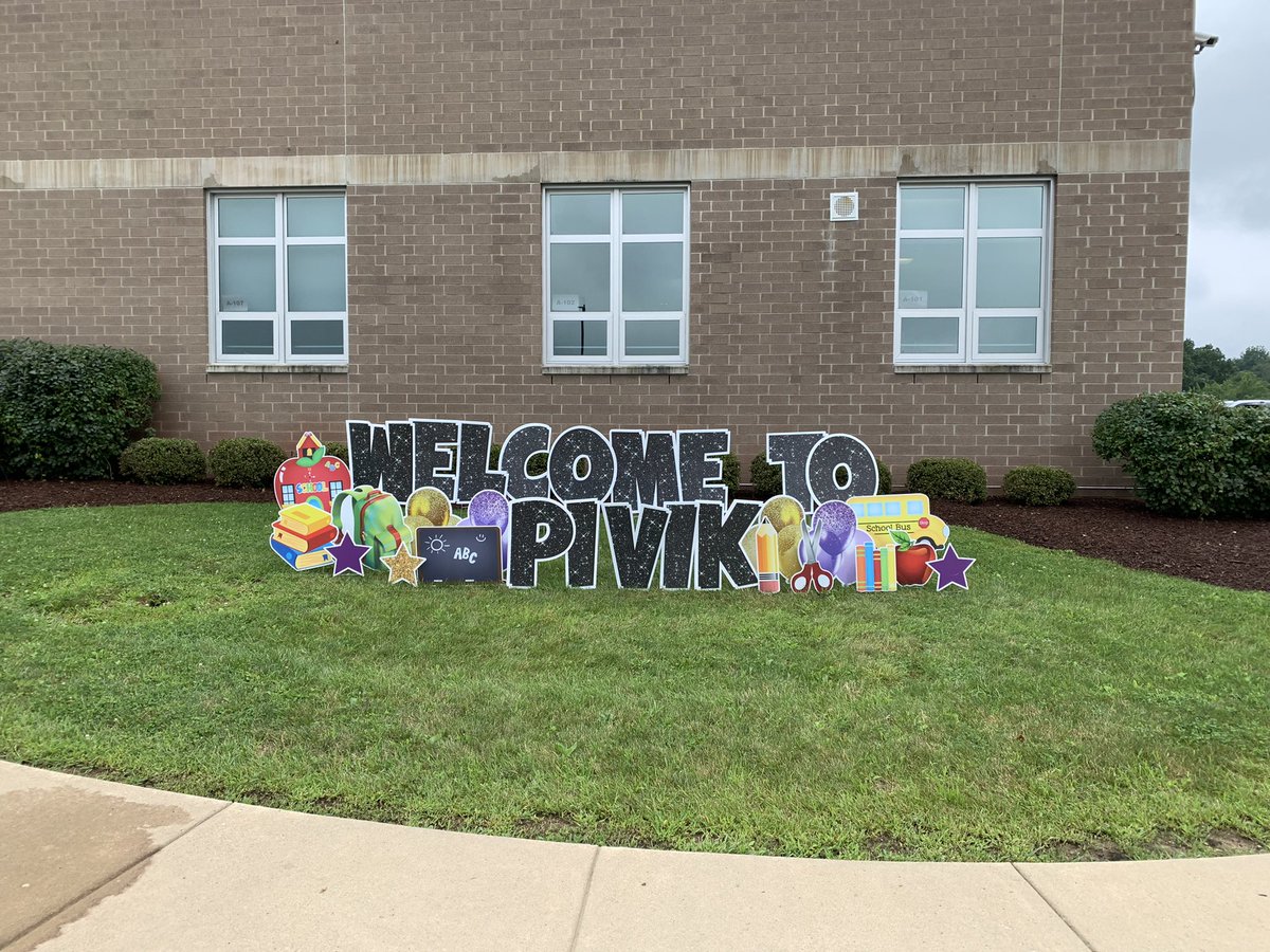 Pivik Elementary is excited to kick off the new year! It’s great to have the students back and ready to learn! 💜💛📚🚌
