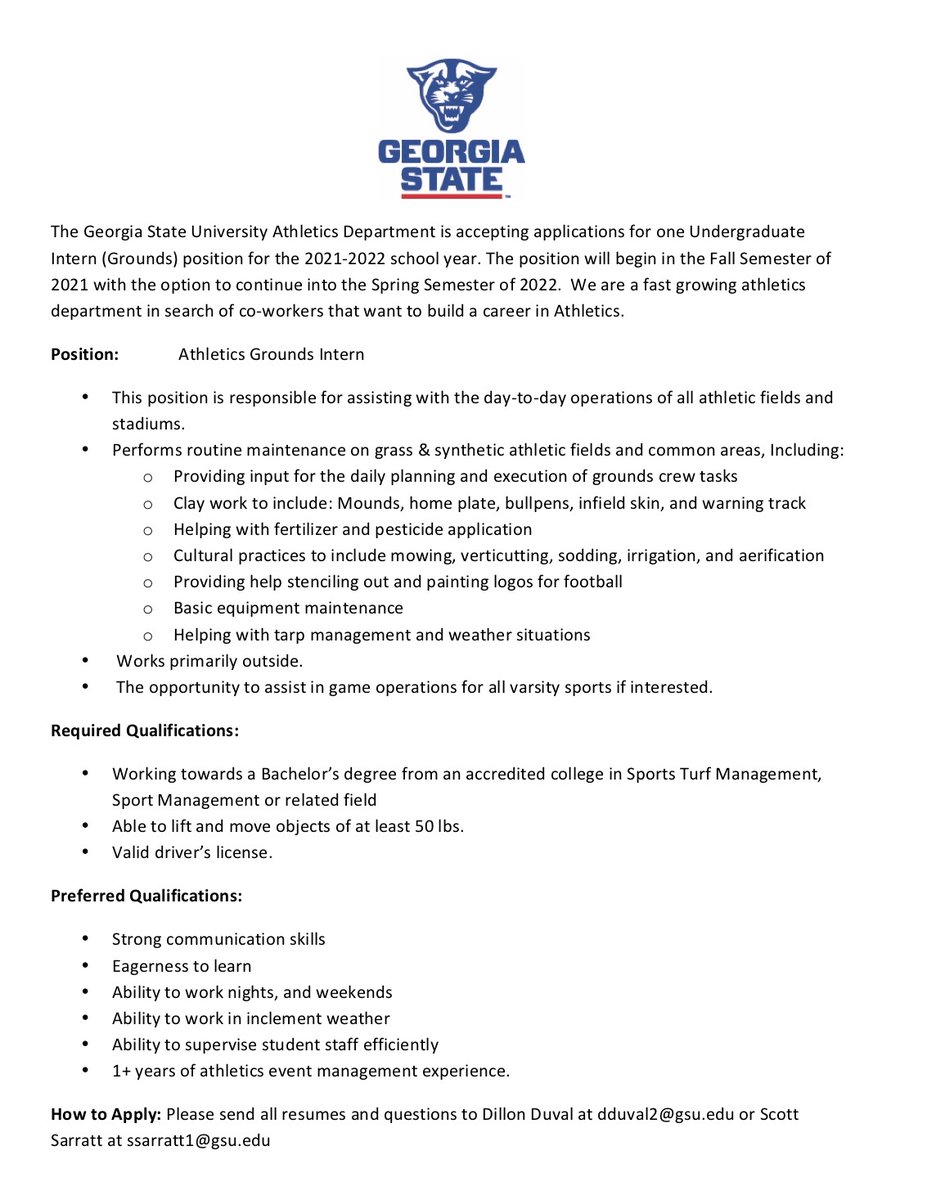 Georgia State Grounds Crew tweet media