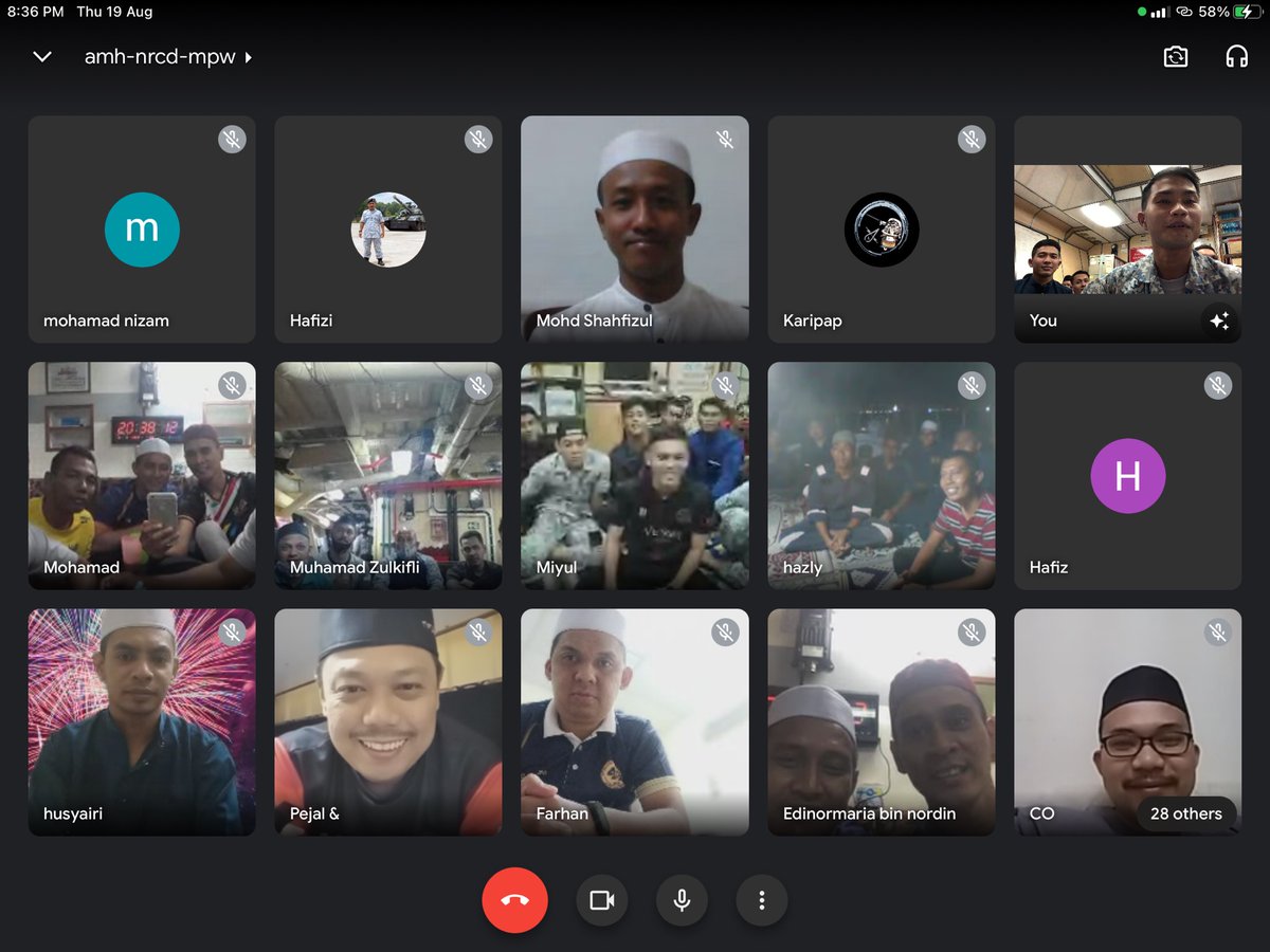 Majlis Bacaan Yasin &amp; Tahlil Skuadron Kapal Pembinasa Laju Pertama secara Google Meet - "semoga setiap kita diberi kekuatan &amp; kemudahan atas pandemik kini"

<a href="/shahfizul343/">Cdr Mohd Shahfizul RMN</a>
<a href="/Mawilla_1/">MAWILLA 1</a>
<a href="/KdPendekar/">KD PENDEKAR</a> 
<a href="/KD_GANYANG_3504/">KD GANYANG 3504</a> 
<a href="/KDPERDANA3501/">KDPERDANA</a> 
<a href="/kdgempita/">KD GEMPITA</a> 
<a href="/KdPerkasa/">KD PERKASA</a> 

#SKPL1