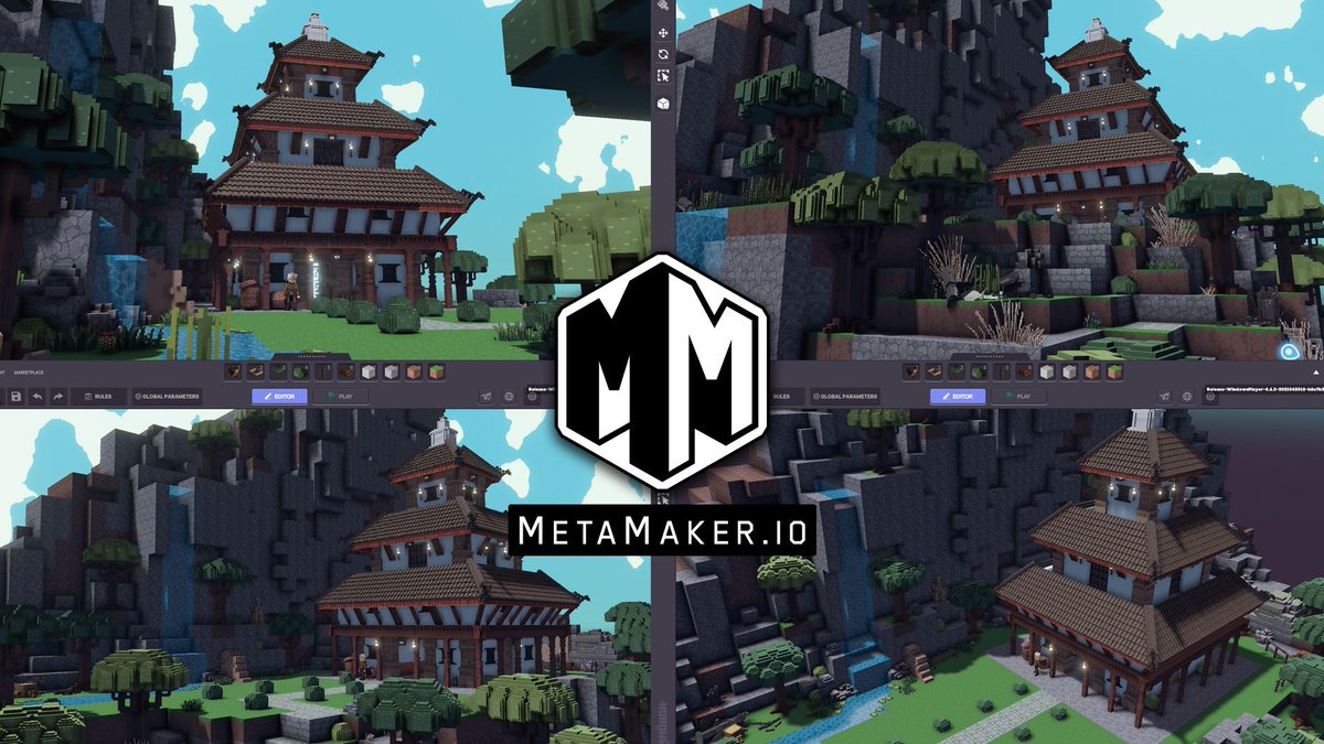 If you haven’t installed the GameMaker yet, you probably have no idea how big a single 1x1 piece of land is! 🤓 These screenshots show only 1/24 of the available space you can populate with custom assets… 😵

#sandbox #Metaverse #Metamaker #nftart #NFTGaming #NFTartist