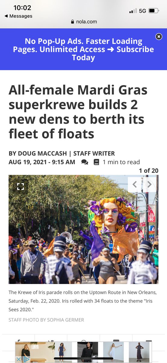 Full speed ahead for 2022! 😎💜 Your #kreweofiris ladies have been busy this year. Thank you for the write up NOLA.com #hailiris 

nola.com/entertainment_…