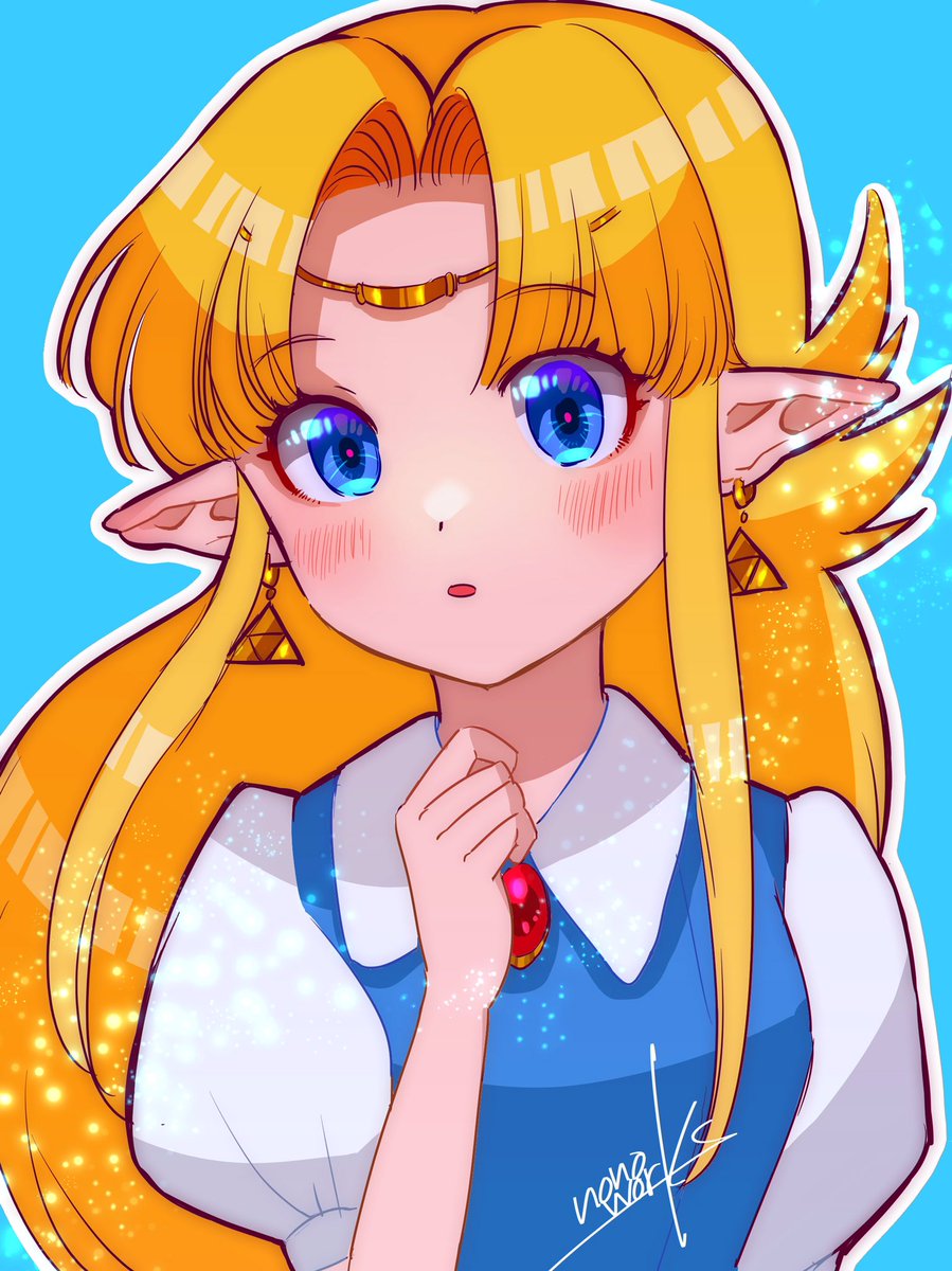 ゼルダ姫 「「あらっ!?」
#Zelda 」|🐥nonoのイラスト