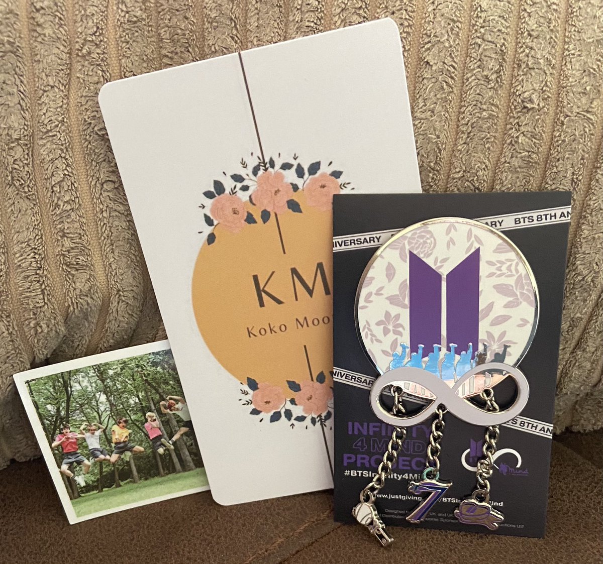 @UKBTSARMATION @BTSRM_UK @kokomoonie My @BTS_twt 8th Anniversary Pin arrived this morning and it is absolutely beautiful 💜 huge thanks to everyone who was involved in this, MIND is such an amazing charity to raise money for 🥰
#BTSInfinity4Mind
#BTS 
#BTS8thAnniversary 
#BTSARMY