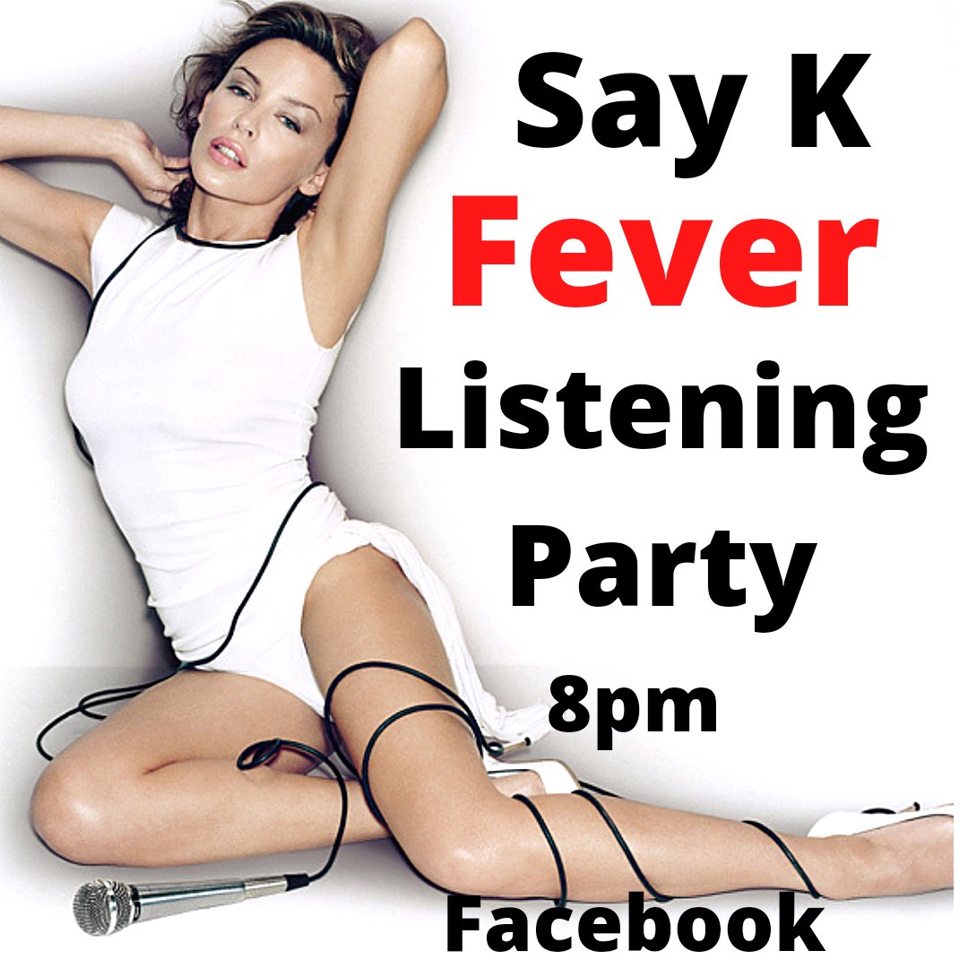 LoveisLove_2020's tweet photo. Join all of us @SayK_Group admins on our virtual dancefloor for a #SayK #listeningparty 🎧 @ 8pm (GMT) to listen @kylieminogue
#fever and enjoy this beaut of an album together on Say k #Facebook page. Get involved by adding your own Fever posts.  @MrSteveAnderson @AlbumDayUK https://t.co/GJDdWjnscd