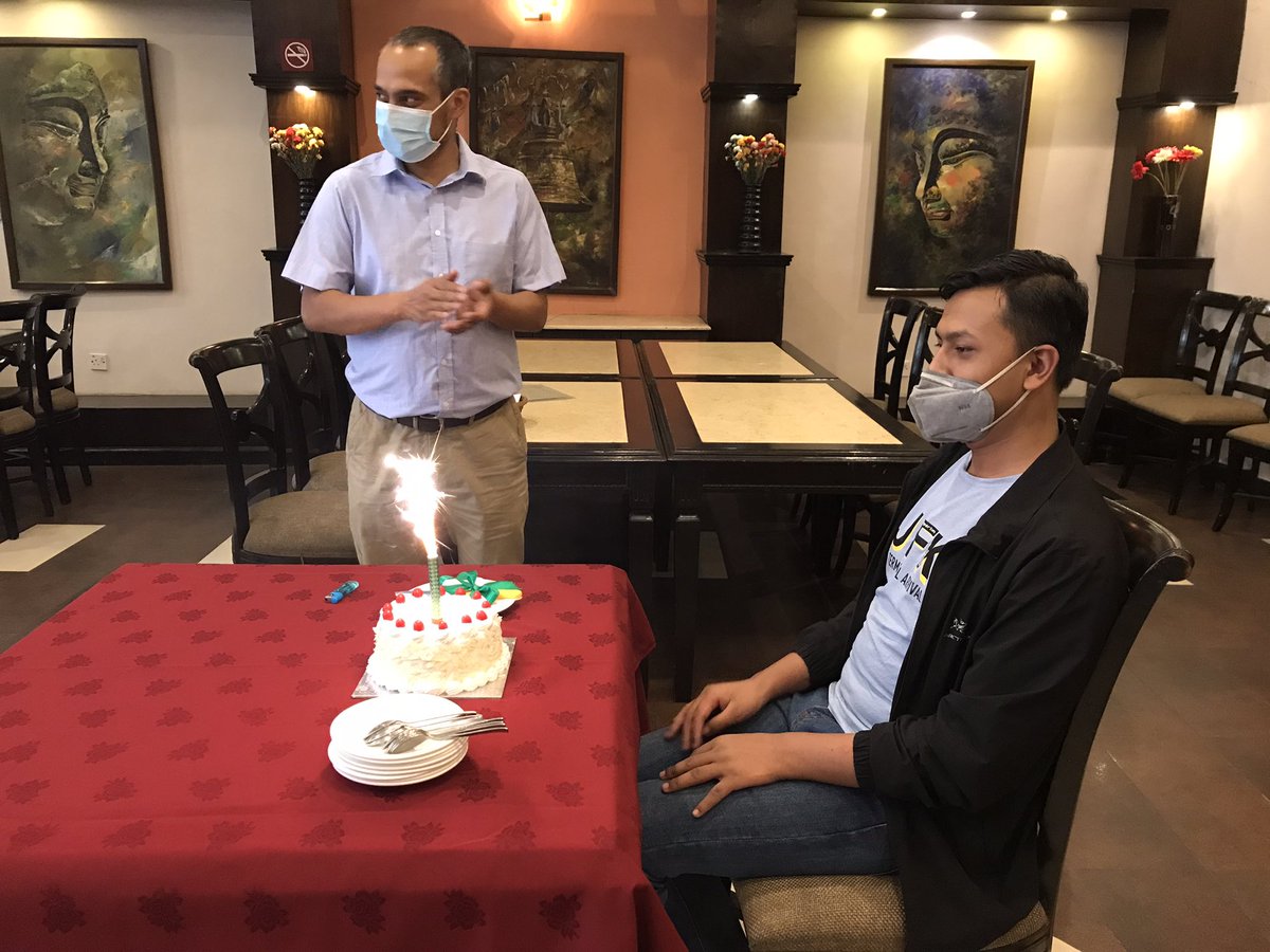 morrisontartan's tweet image. Training is always more fun when there’s a birthday to celebrate! #PARDAN data collection training &amp;amp; piloting has begun for our project about disabled #youth experience of COVID-19 in #Nepal