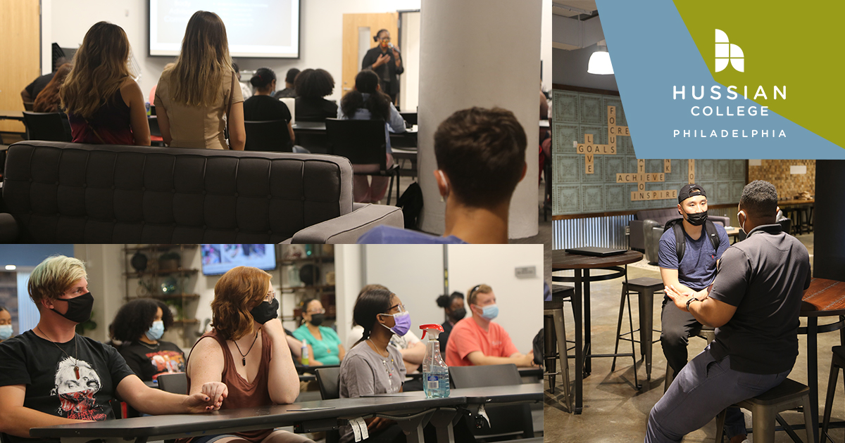 HussianCollege's tweet photo. We are so pleased to be able to return to campus and introduce all of the new students and incoming freshmen to Hussian College. WELCOME BACK! ๐
#HussianCollege #ArtCollege #IncomingFreshman #BackToSchool #Workshop #ArtBFA #GraphicDesign #UXUI #PhillyArt #PhiladelphiaCollege https://t.co/yslaujcd9b