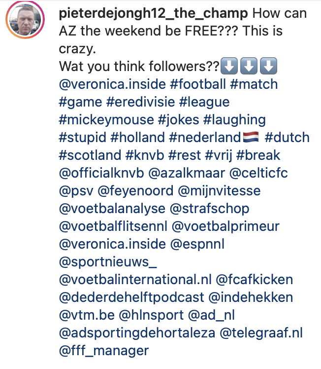 RalfCrutzen's tweet photo. Wat een #leuke #post #van #pieter #de #jongh op #instagram #thechamp @CelticFC @marcoborsato #lachen #waddinxveen 🇾🇪 @sportnieuws_ @strafschop @Brandweer_NL @WIDMnl @frankdemouge @DeTreffersO21 @mvvmaastricht @CafetariaTweety @MaastrichtU @ExpeditieRobRTL #lachen #humor #kroket https://t.co/R4Ie4Di4Hy