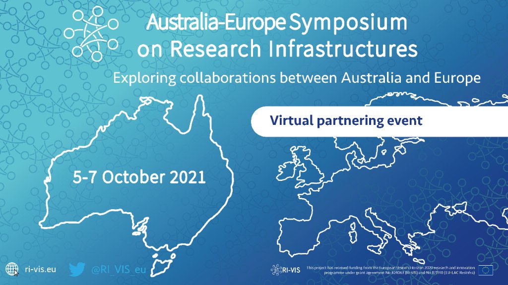 Register here for the Australia - Europe Symposium on Research Infrastructures #AustraliaEUResearchInfra

With speakers, panel discussions and networking opportunities with experts from both regions, JOIN NOW to book your space - ri-vis.eu/network/rivis/…