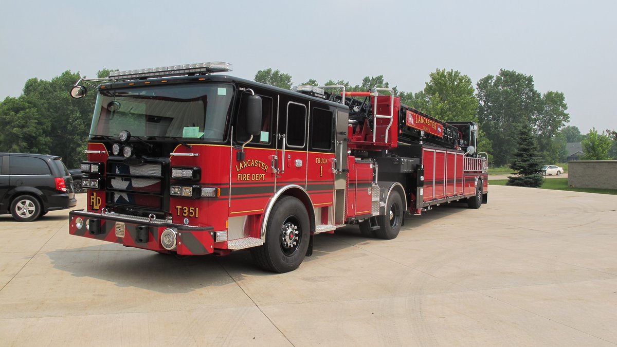 SiddonsMartin's tweet image. Lancaster (TX) Fire Department's new Pierce Ascendant 107' Tractor Drawn Aerial has completed its time at the Pierce plant!  This new tiller will soon be delivered to Lancaster firefighters for training and preparation for service. #txfire #piercemfg #piercefiretrucks
