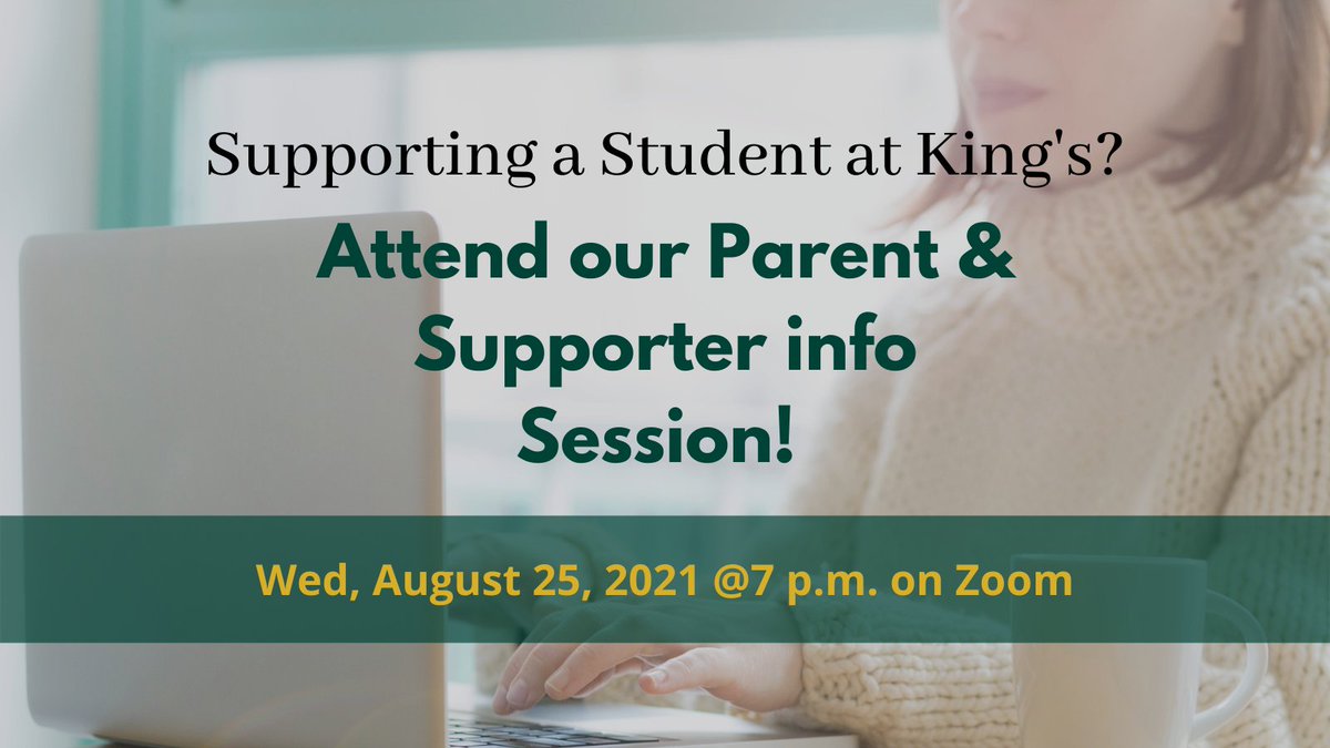 King's at Western (@kingsatwestern) on Twitter photo Are you supporting a student at King’s? Dean of Students <a href="/askDeanJoe/">Joe HenryKingsDofS 🇨🇦</a>, and representatives of King’s Administration will talk about the academic year ahead and answer your questions! The info session is on Wed, August 25, 2021 at 7 p.m. Register at kings.uwo.ca/about-kings/vi… Are you supporting a student at King’s? Dean of Students <a href="/askDeanJoe/">Joe HenryKingsDofS 🇨🇦</a>, and representatives of King’s Administration will talk about the academic year ahead and answer your questions! The info session is on Wed, August 25, 2021 at 7 p.m. Register at kings.uwo.ca/about-kings/vi…