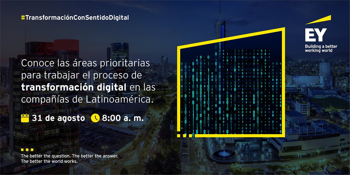 EYColombia's tweet photo. Las empresas han priorizado inversiones y destinado esfuerzos en áreas que antes del 2020 no eran tan visibles. Regístrate https://t.co/RYq9KszM3p y conoce los resultados de nuestro estudio sobre el nivel de Madurez Digital en Latinoamérica #TransformaciónConSentidoDigital https://t.co/4HLlvPhjOf