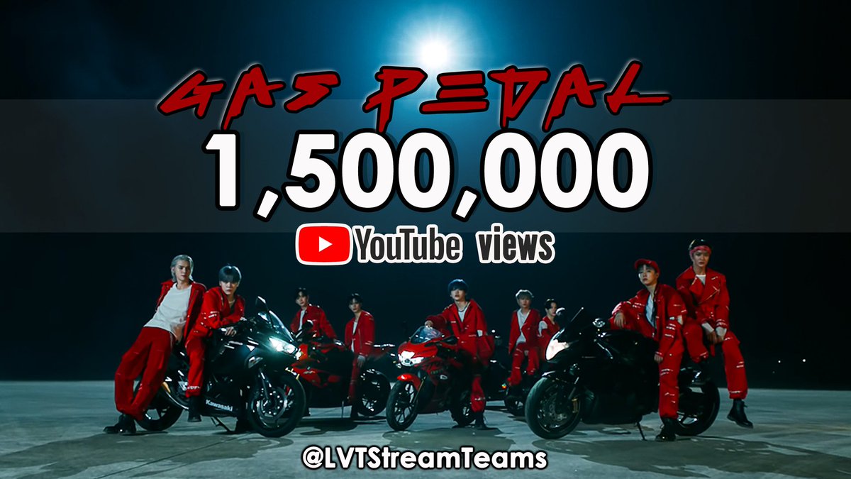 LVTStreamTeams's tweet photo. [ 🌟 GAS PEDAL VIEWS 🌟 ]

CRAVITY "Gas Pedal" MV has now surpassed 1.5 million views on youtube with 53k likes🎉

📎 https://t.co/bJiu3uxVM3

🚨 STREAM PROPERLY 🚨

#CRAVITY #크래비티 @CRAVITY_twt @CRAVITYstarship https://t.co/iioG0y0ZYT
