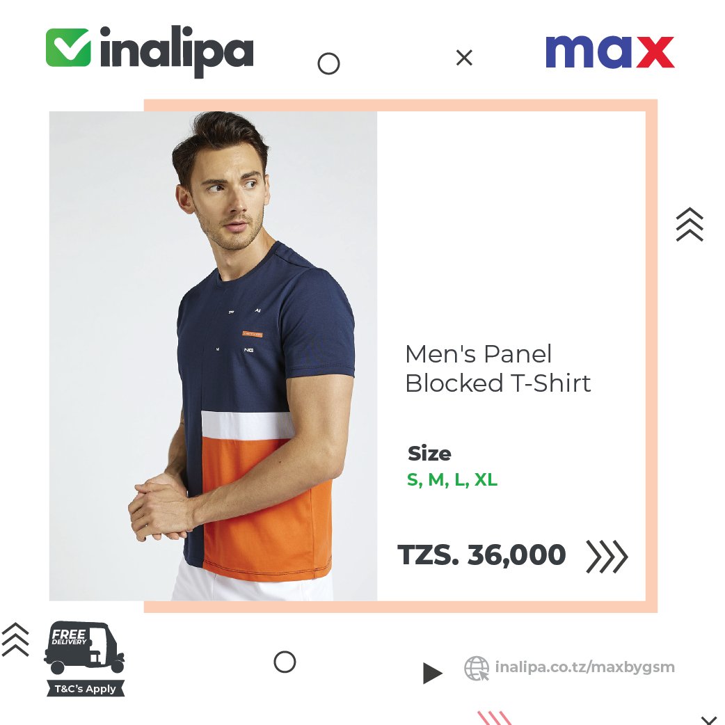 Inalipa_tz's tweet image. Brothers! Vitu mnapenda vipo MAX. Kamata nguo za kisasa uonekane mjanja mjini. Tembelea inalipa app au bit.ly/MaxByGSM kufanya manunuzi na tutakuletea mzigo mahali ulipo. Delivery ni BURE. #inalipaapp #maxgsm #menfashion