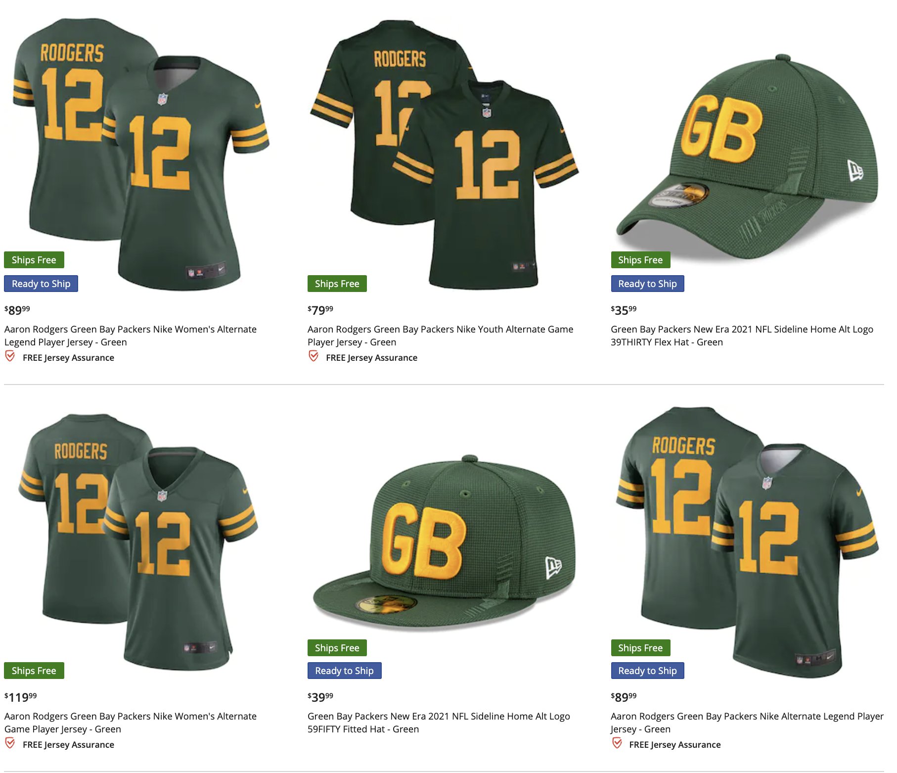 Packers' alternate jersey a real throwback