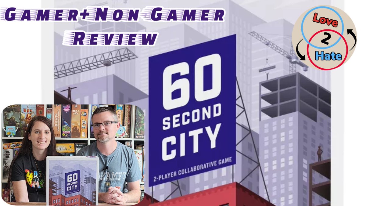 Love 2 Hate Board Game Reviews (@love2hategames) on Twitter photo Lots to like about 60 Second City from <a href="/buffalopuzzler/">Buffalo Games</a>. Nice wooden pieces and a 2 player cooperative real time game, that's a lot of fun, and only $20 at Target! Check out our review #BoardGames #TableTopGames #BGG youtu.be/VntbzM7LZtI Lots to like about 60 Second City from <a href="/buffalopuzzler/">Buffalo Games</a>. Nice wooden pieces and a 2 player cooperative real time game, that's a lot of fun, and only $20 at Target! Check out our review #BoardGames #TableTopGames #BGG youtu.be/VntbzM7LZtI